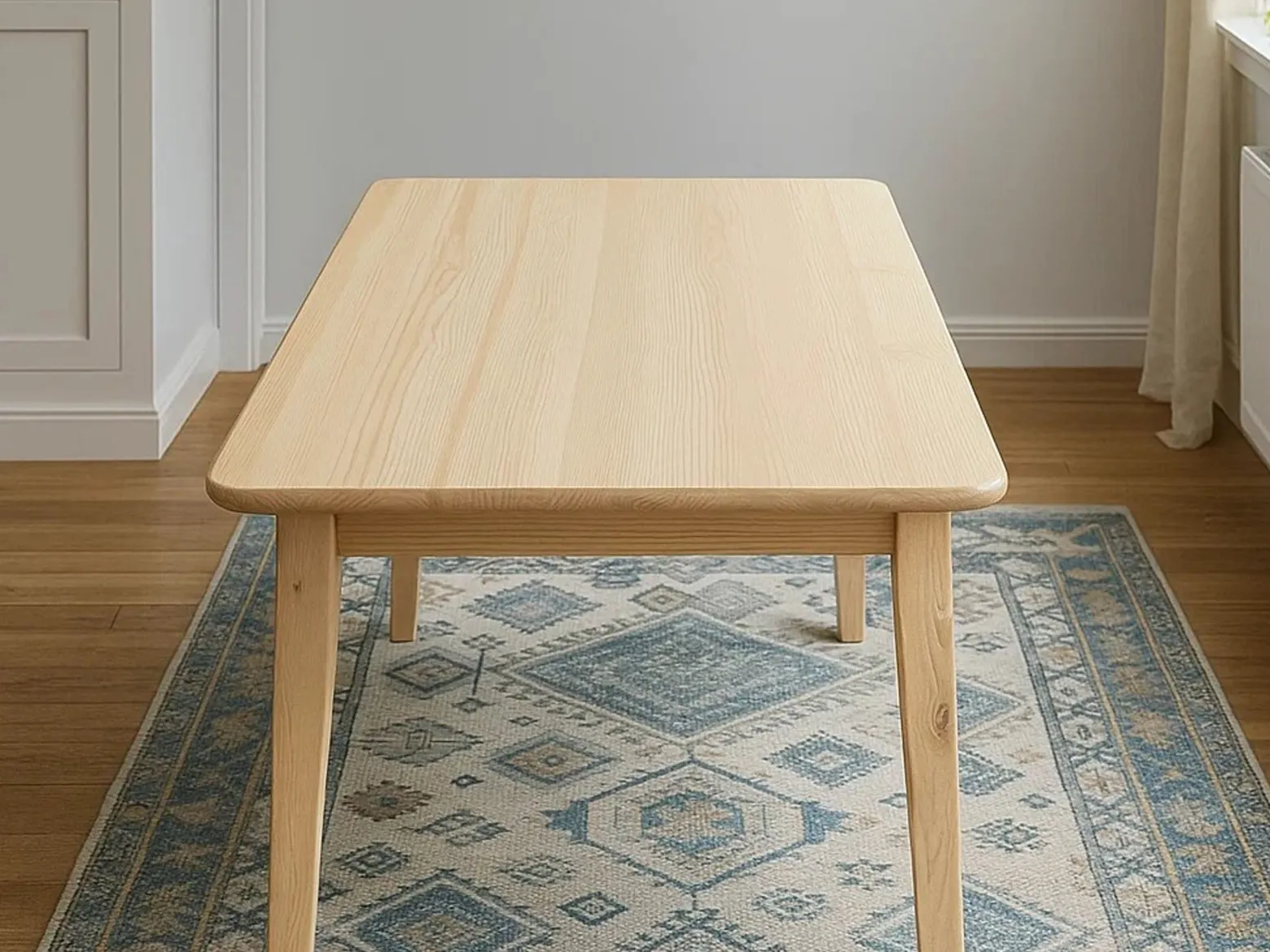 Stół 160x90 Primo z drewna litego, kolor sosnowy
