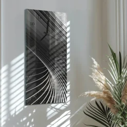 Stylowy zegar 30x60 Abstrakcja design na ścianę