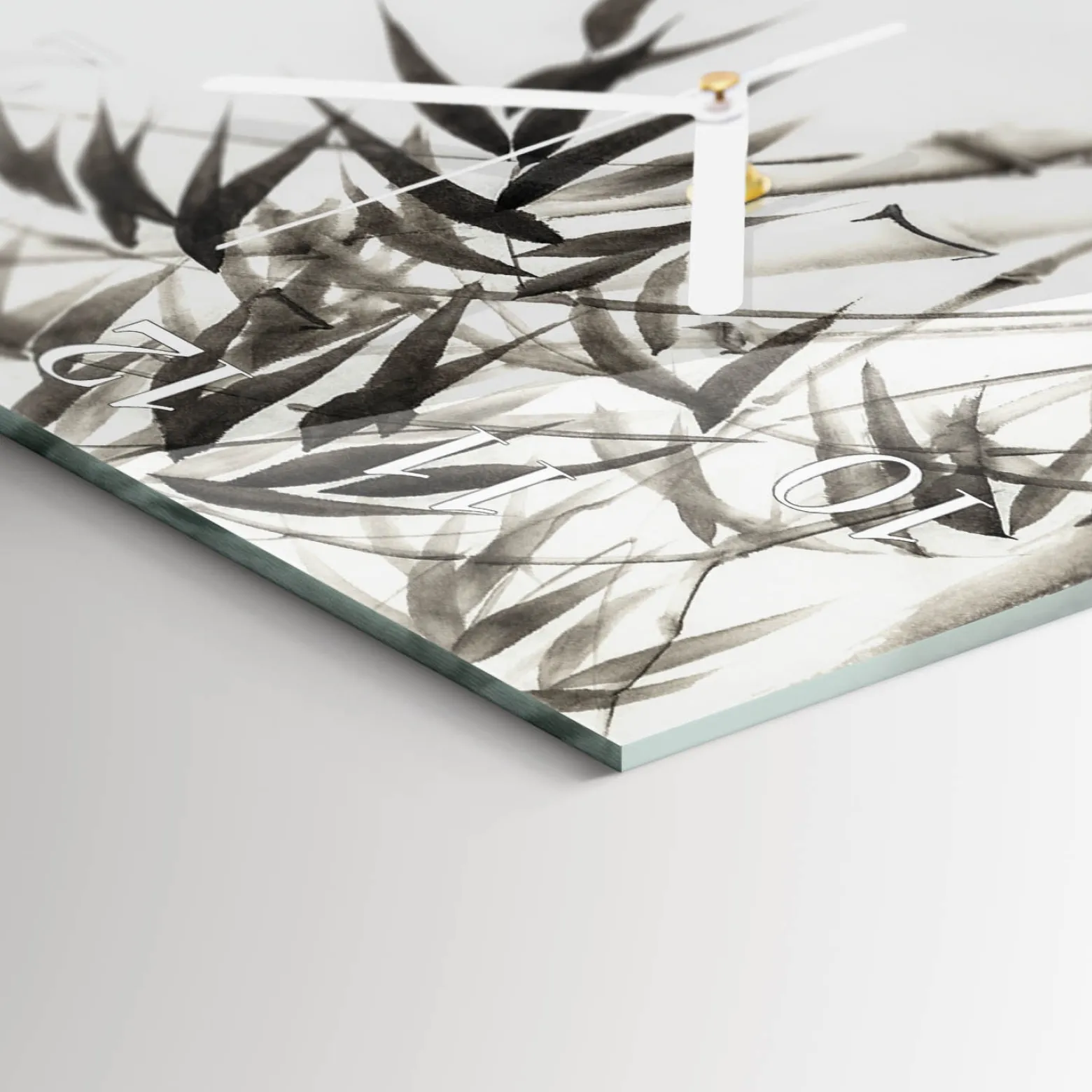 Stylowy zegar 30x30 Bambus design na ścianę