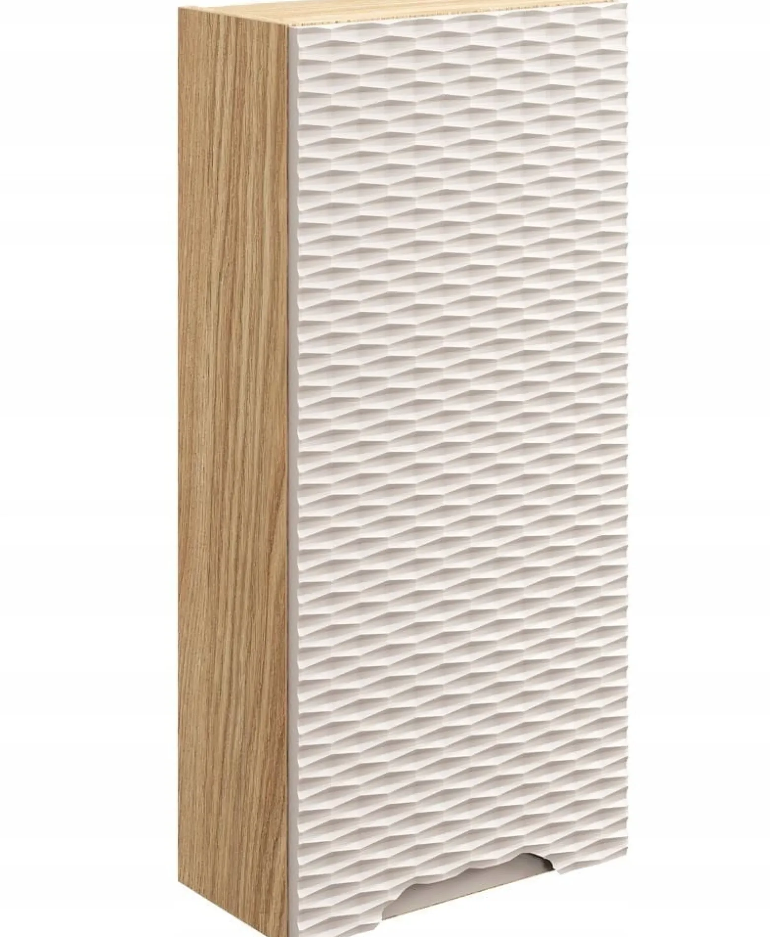 SŁUPEK Łazienkowa 35 cm BEŻOWY Wiszący FRONT 3D OCEAN BEIGE