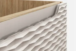 SŁUPEK Łazienkowa 35 cm BEŻOWY Wiszący FRONT 3D OCEAN BEIGE