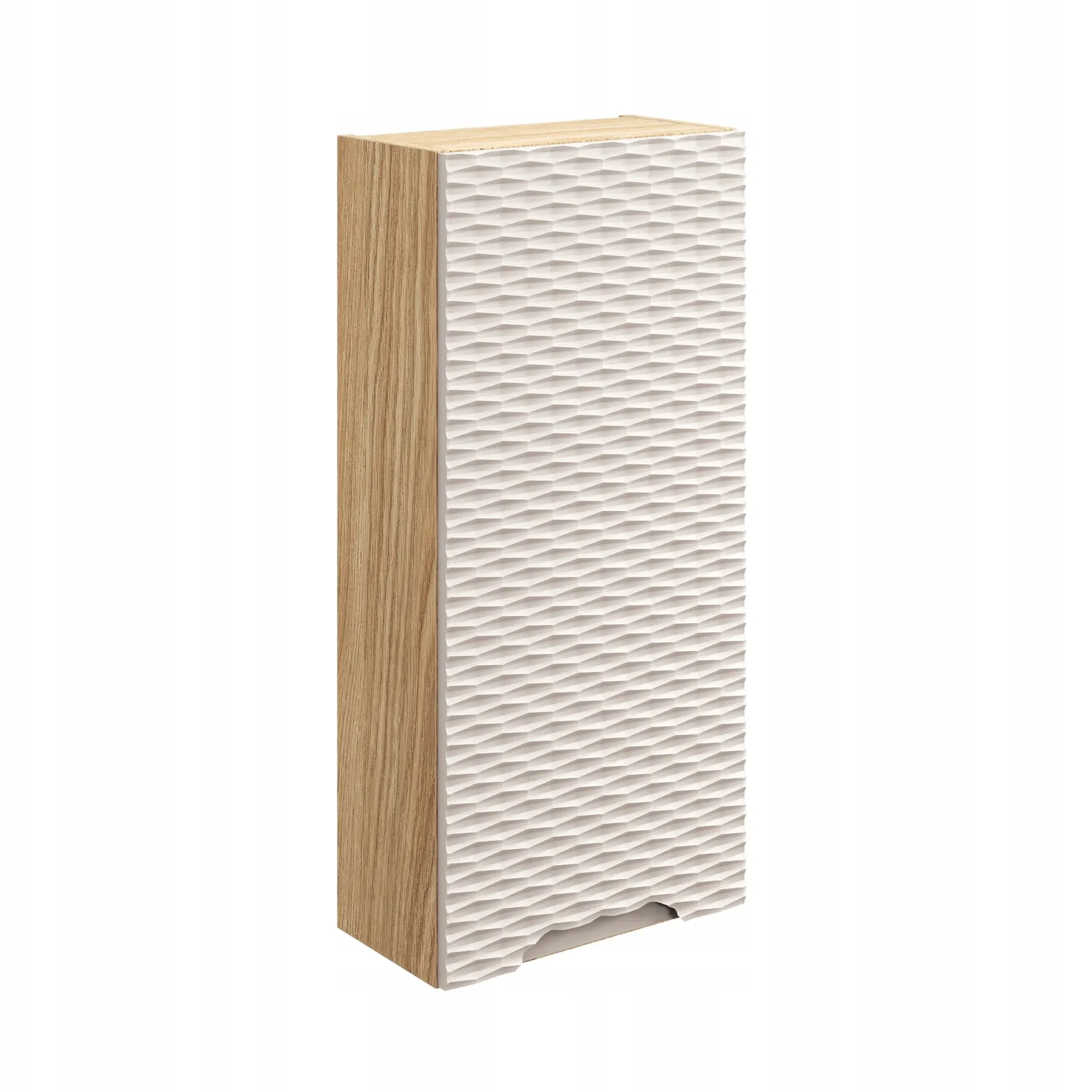 SŁUPEK Łazienkowa 35 cm BEŻOWY Wiszący FRONT 3D OCEAN BEIGE