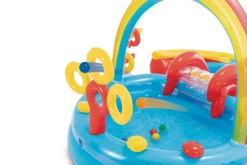 Super kolorowy tęczowy plac zabaw z basenem i zjeżdżalnią INTEX 57453
