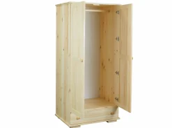 Szafa drewniana z drążkiem 80 MODERN, kolor sosnowy