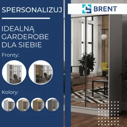 Szafa garderoba przesuwna BRENT 250 cm DAVE SONOMA