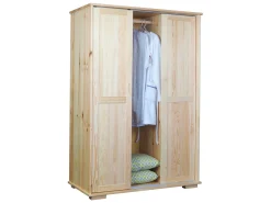 Szafa przesuwna 120 cm drewniana Modern, sosnowa