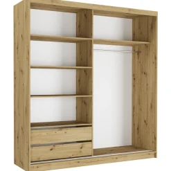 Szafa przesuwna 203 cm z 2 lustrami FRAMIRE Tivaro II artisan
