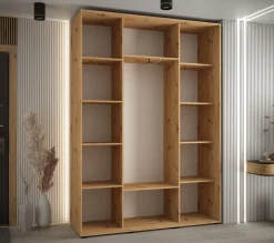 Szafa przesuwna 45 wysoka Davos 1 160 artisan+artisan+czarny