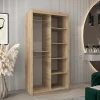 Szafa przesuwna Garderoba RHOMB 100 sonoma + biały