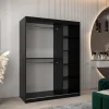 Szafa przesuwna Garderoba MIROR 150 czarny