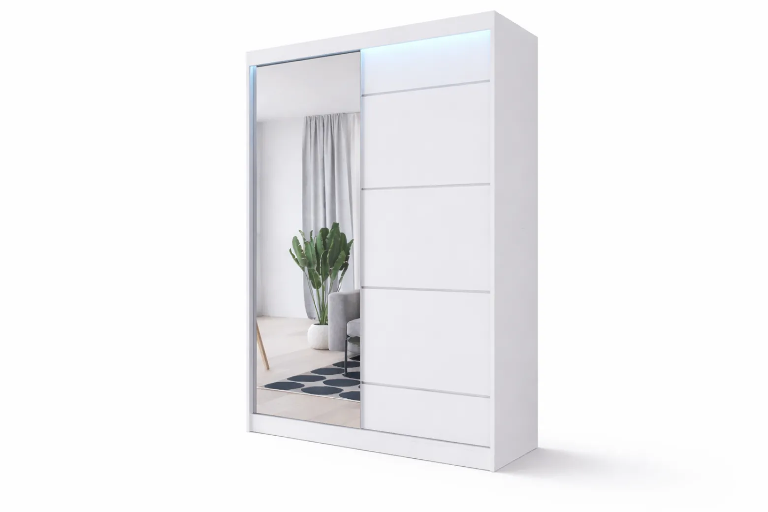 Szafa przesuwna LOKO5 110 cm biała