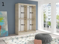 Szafa Przesuwna 200x200cm ARTISAN Półki + WieszakRóżne wnetrza PRODUCENT
