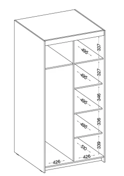 Szafa ALENA 2D2L BP