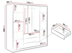 Szafa Bali Lux 4D