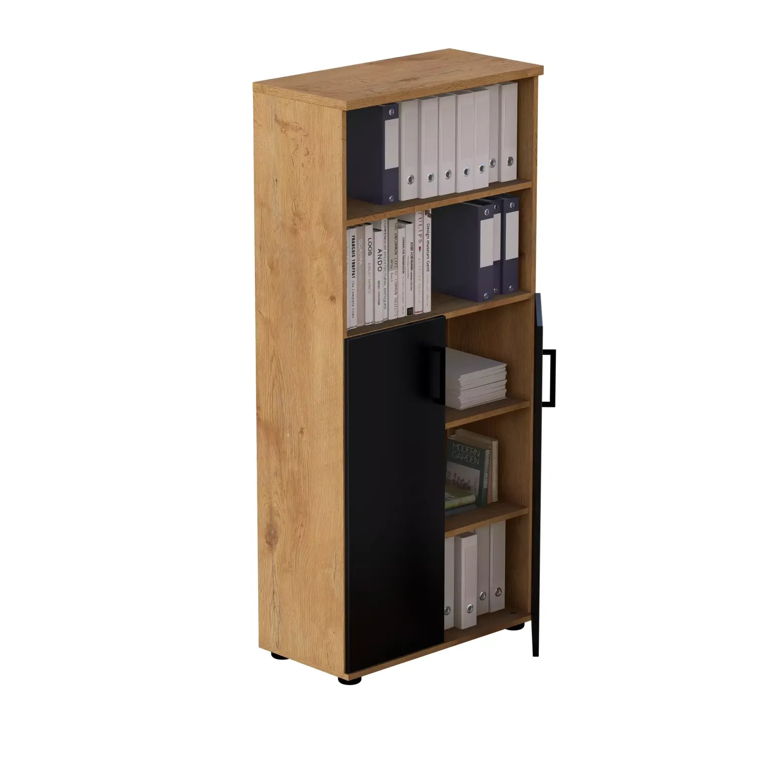 Szafa biurowa LOFT CLARO 5OH Dąb Lancelot