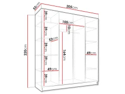 Szafa czterodrzwiowa Como 4D