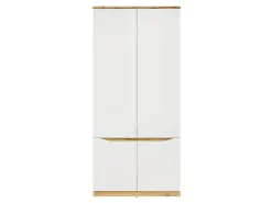 Szafa czterodrzwiowa Nuis 90 cm dąb wotan/biały połysk