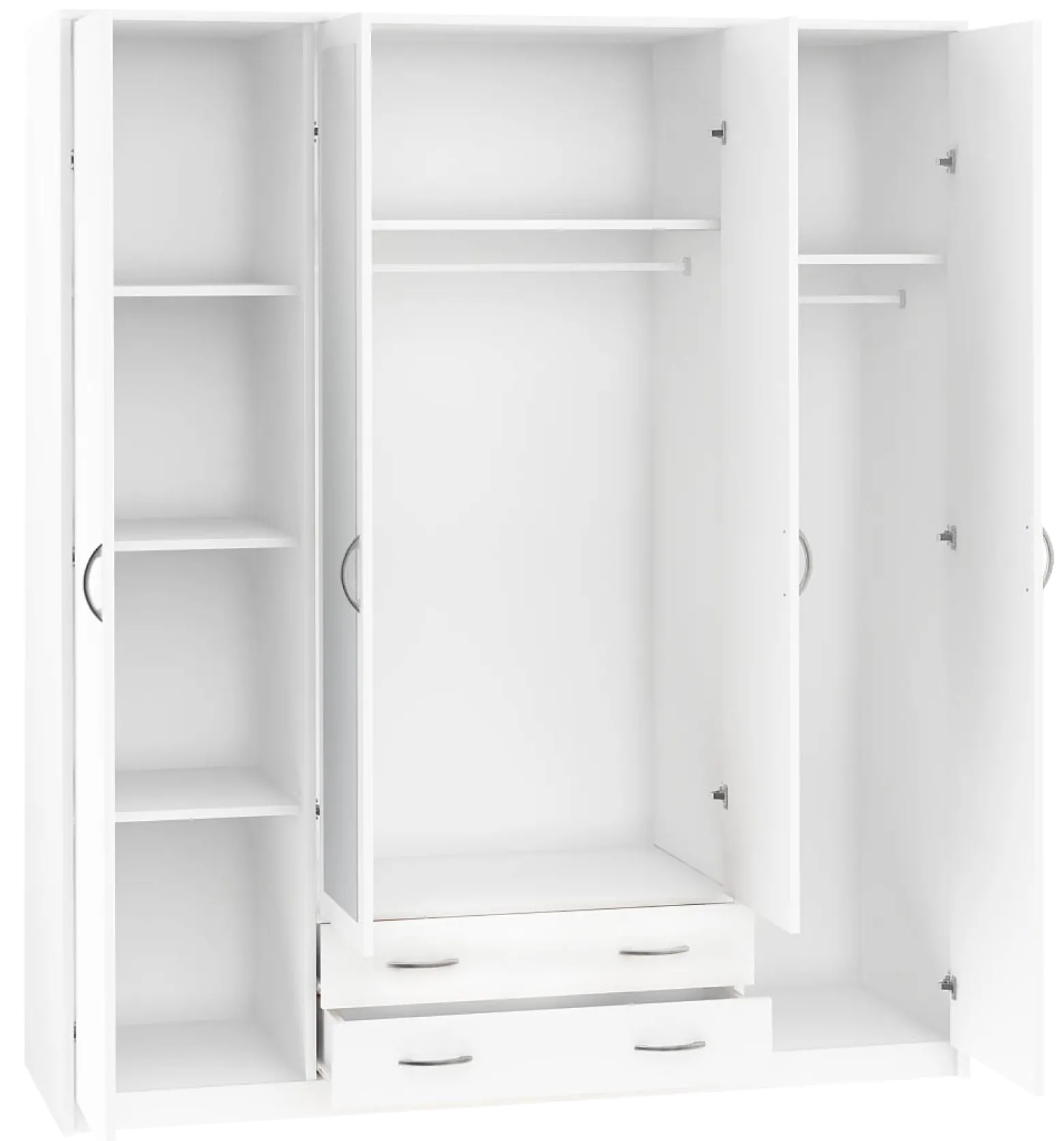 Szafa Czterodrzwiowa SZ08 Biały 55x168x193 Bestseller
