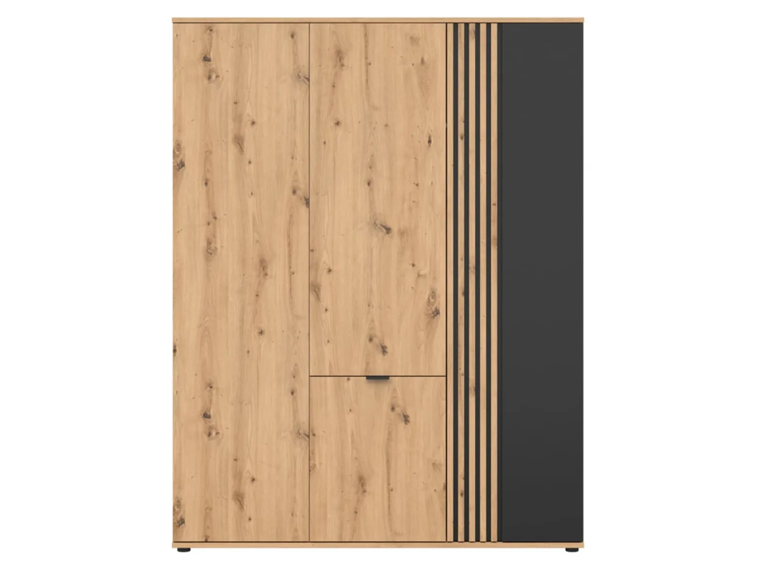 Szafa czterodrzwiowa Vabres 150 cm dąb artisan/czarny
