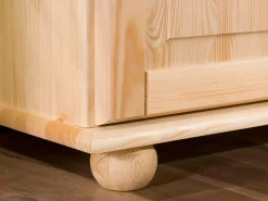 Szafa drewniana z drążkiem 40 CLASSIC L, kolor sosnowy