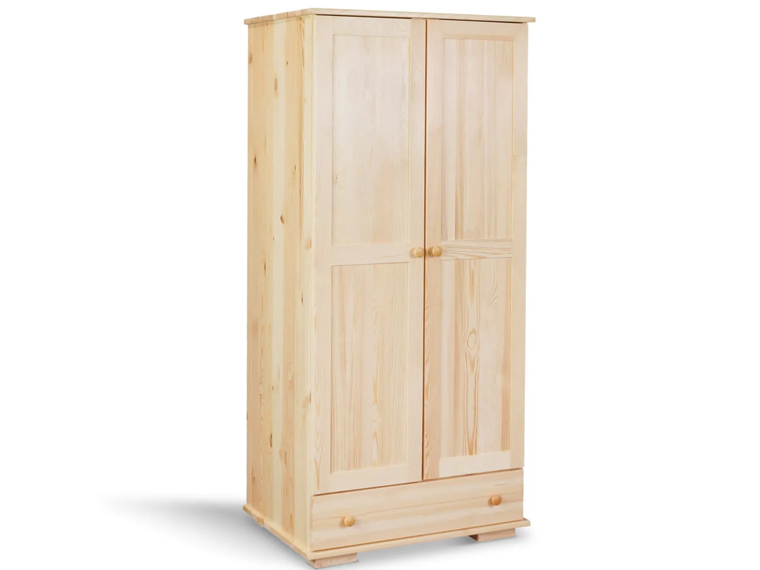 Szafa drewniana z drążkiem 80 MODERN, kolor sosnowy