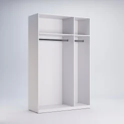 SZAFA 3-DRZWIOWA Diamante 147cm Z LUSTREM biała z nadrukiem