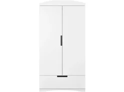 Szafa dwudrzwiowa Classic 90 cm z szufladą biała