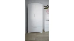 Szafa dwudrzwiowa Classic 90 cm z szufladą biała