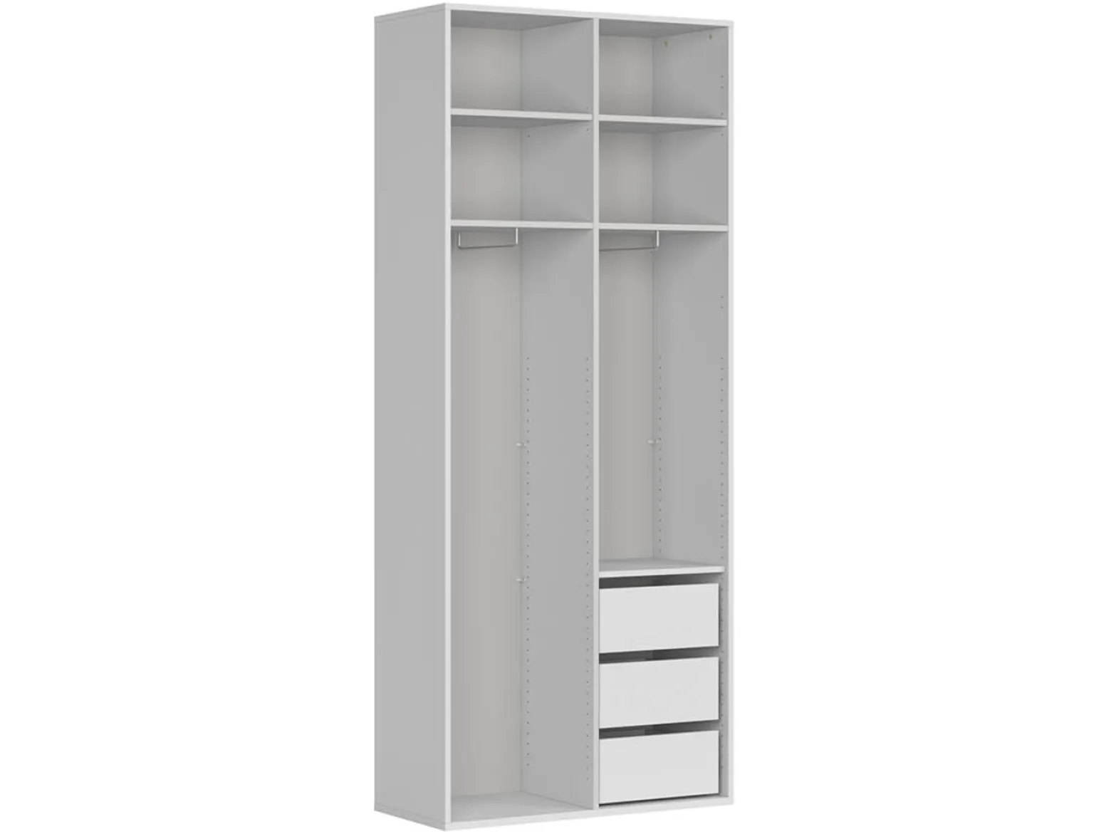 Szafa dwudrzwiowa Flex 100 cm biała