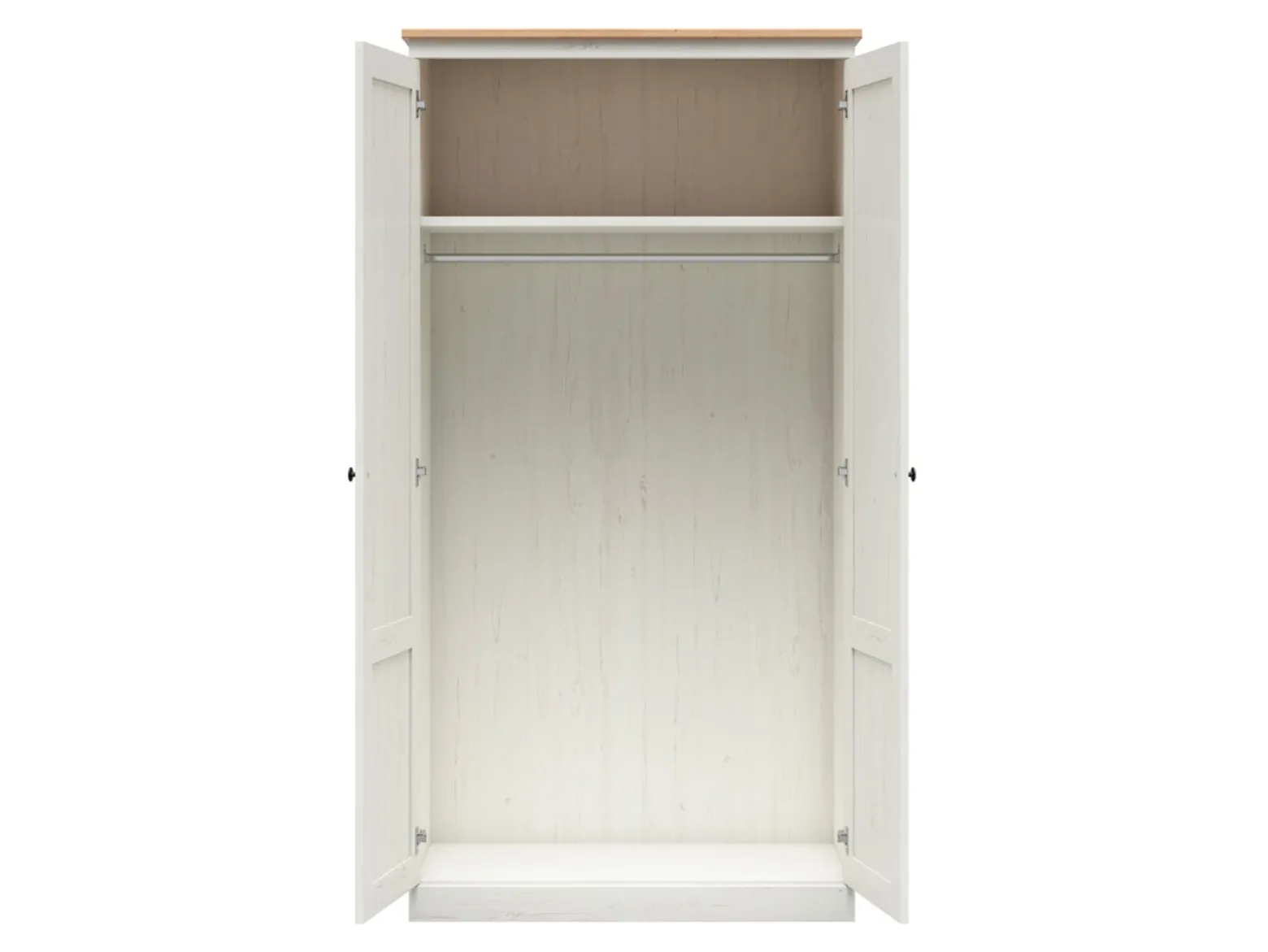 Szafa dwudrzwiowa Frija 103 cm sosna andersen biała