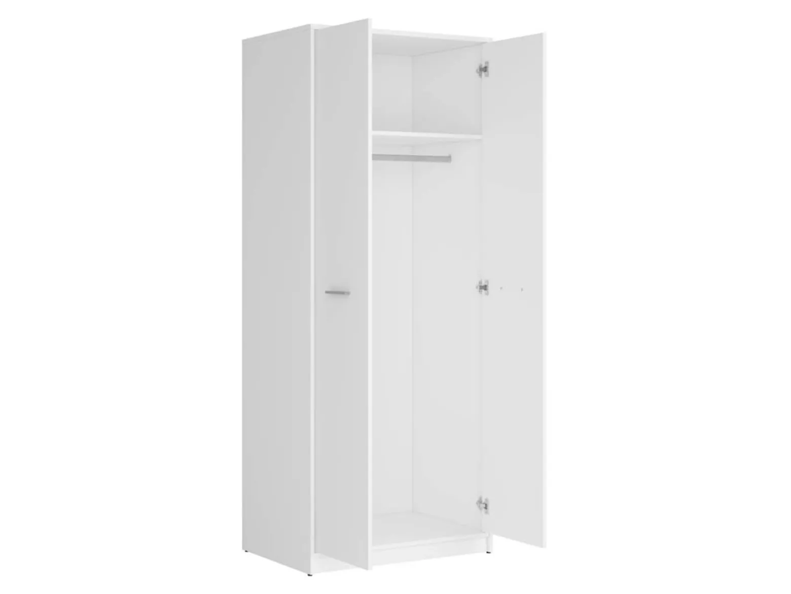 Szafa dwudrzwiowa Nepo Plus 80 cm biała