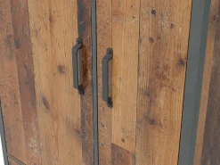 Szafa dwudrzwiowa Weston 90 cm z szufladami sosna old style