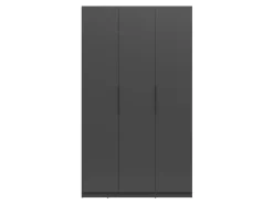 Szafa Elegant 120 cm z 3 drzwiami i 3 szufladami grafitowa