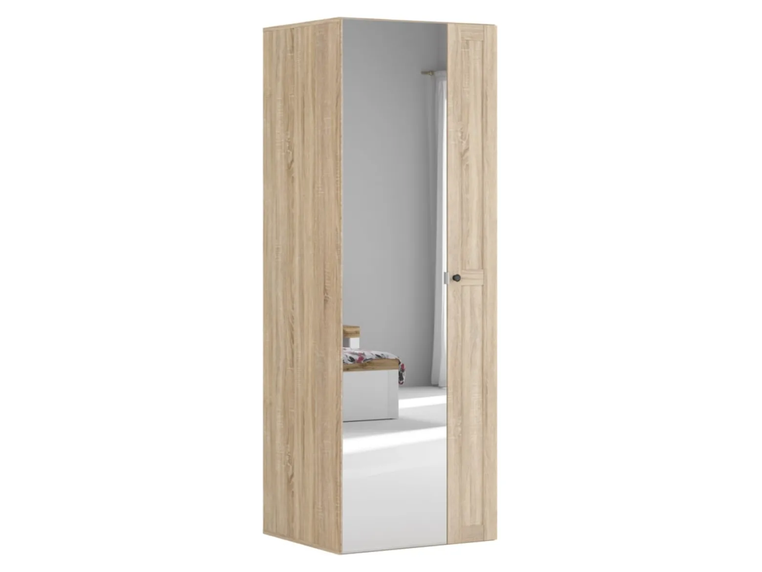 Szafa Flex 75 cm z lustrem dąb sonoma