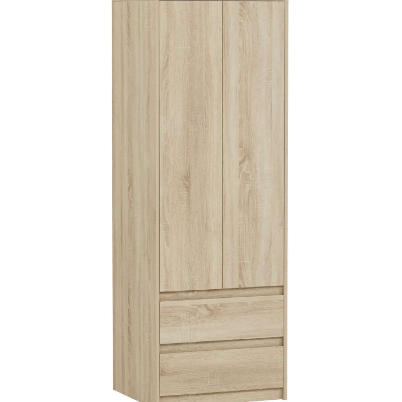 Szafa garderoba 63 cm 2 drzwi 2 szuflady FRAMIRE B-6 sonoma