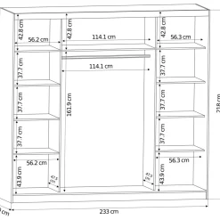 Szafa INES 230 1L GR/SO