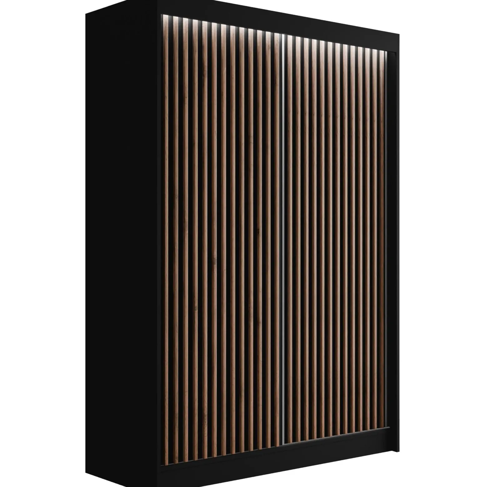Szafa LED z drzwiami przesuwnymi i lamelami VILANv2 100 x 215 cm
