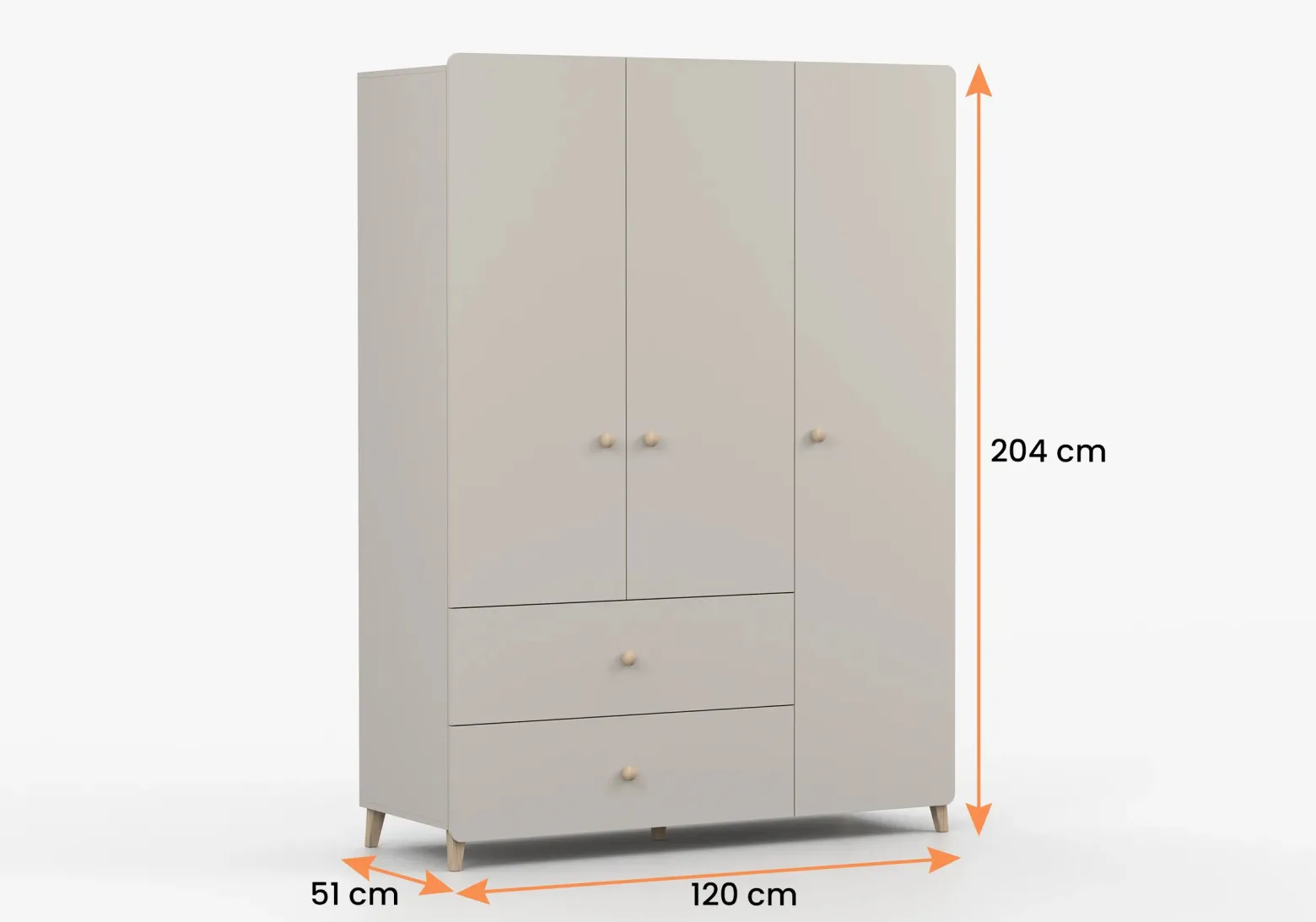 Szafa Mario 3D2S 120 cm