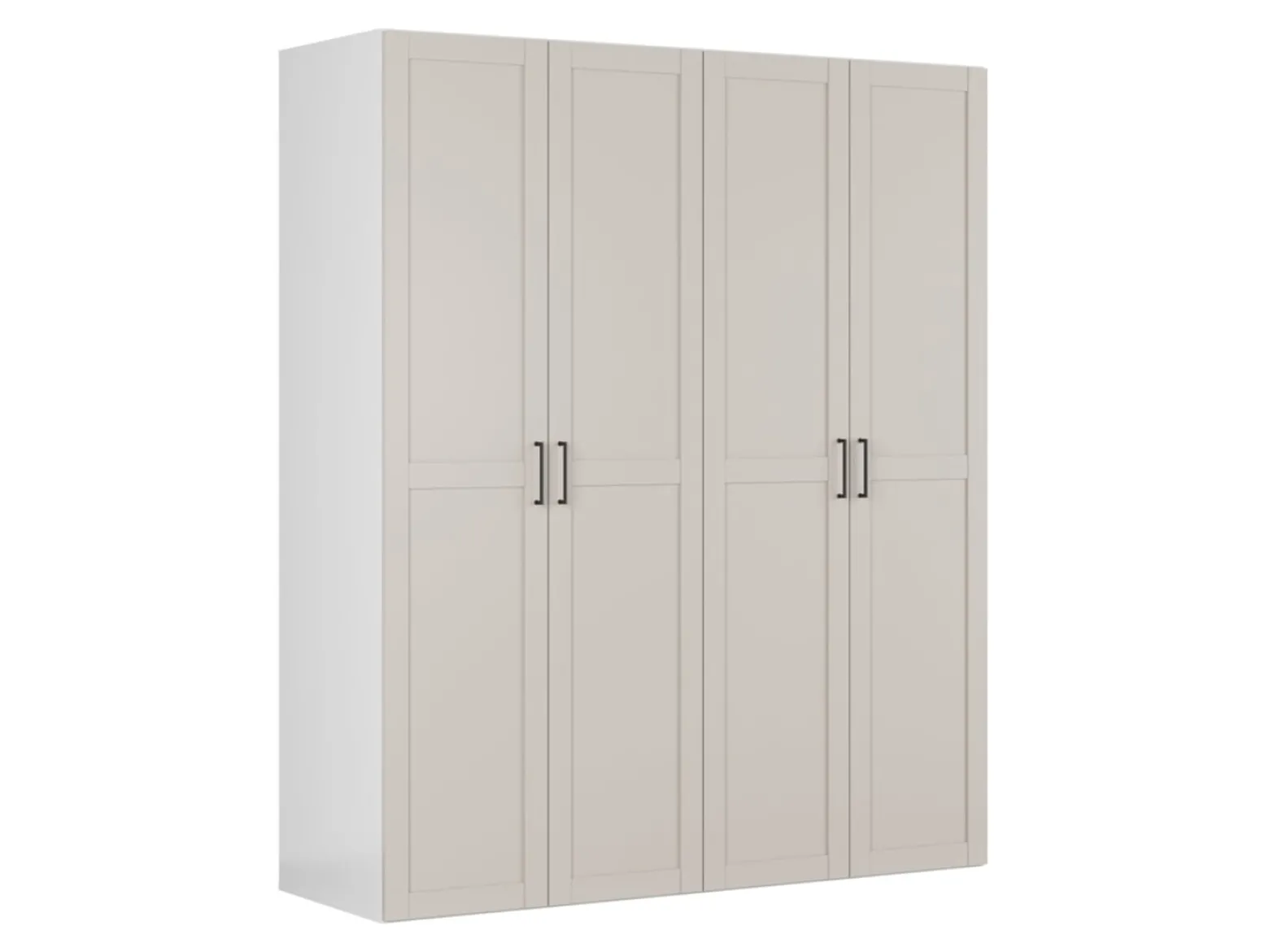 Szafa modułowa Flex 200 cm z 4 drzwiami kaszmir
