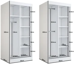 Szafa otwarta 90x200 Troy , Dąb Sonoma