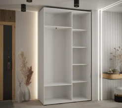 Szafa przesuwna 45 Cannes 3 130 biały+artisan+czarny