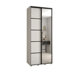 Szafa przesuwna 60 Cannes 5 120 biały+biały+czarny