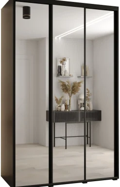 Szafa przesuwna 60 Cannes 2 160 czarny+czarny+czarny