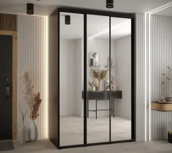 Szafa przesuwna 60 Cannes 2 160 czarny+czarny+czarny