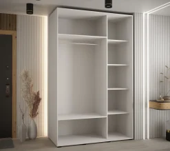 Szafa przesuwna 60 Cannes 1 150 czarny+biały+srebrny