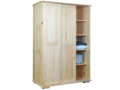 Szafa przesuwna 120 cm drewniana Modern, sosnowa
