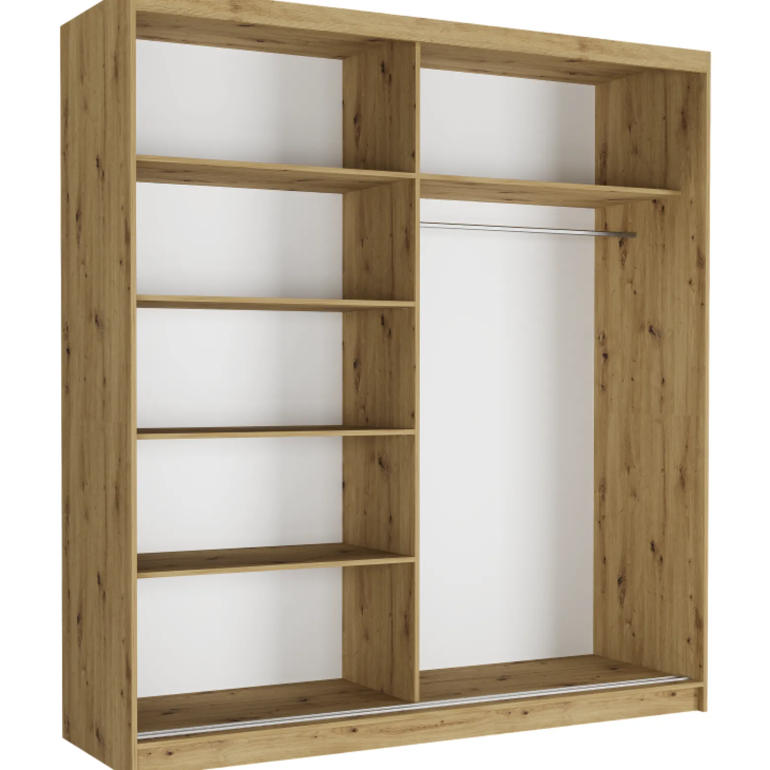 Szafa przesuwna 203 cm z lustrem lamele FRAMIRE Tivaro I artisan artisan