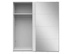 Szafa przesuwna Eleven 181 cm z lustrem biała