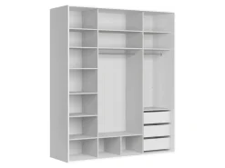 Szafa przesuwna Flex 200 cm z lustrem biały/kaszmir