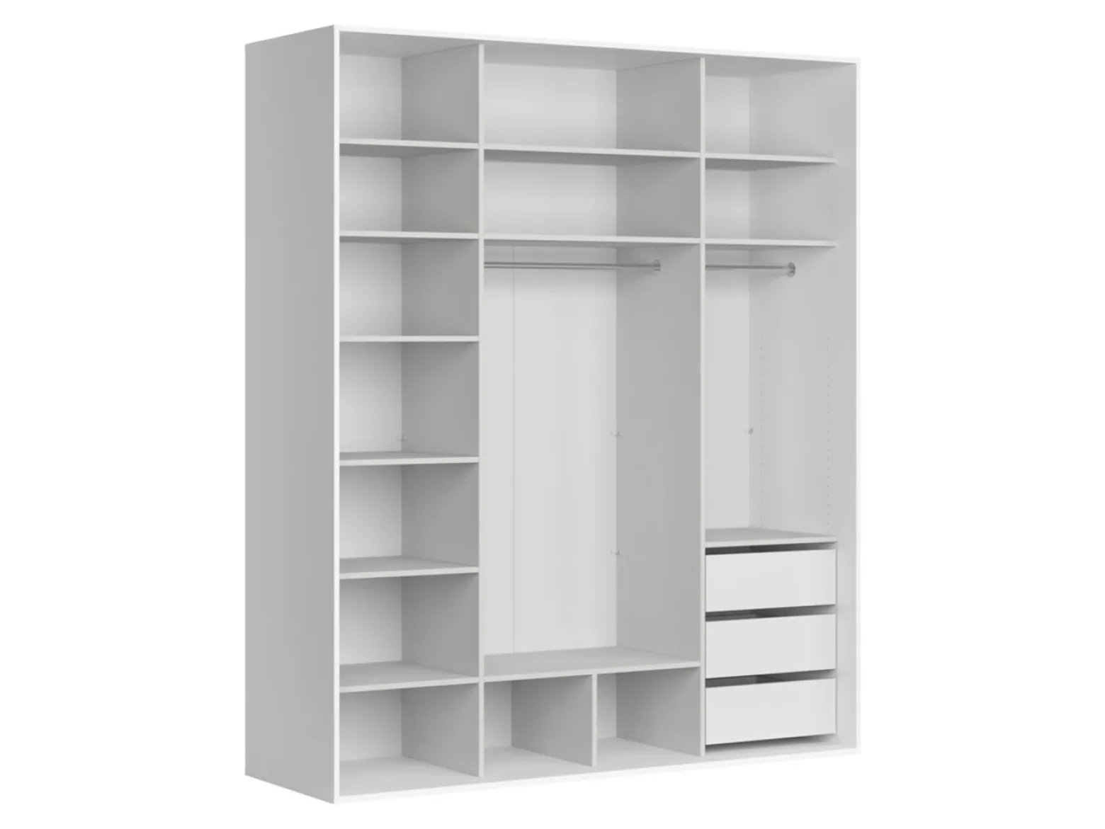 Szafa przesuwna Flex 200 cm z lustrem biały/kaszmir